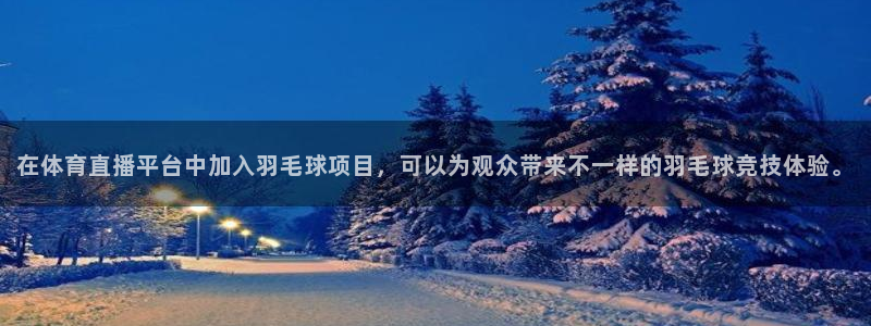 河豚体育nba直播在线观看：在体育直播平台中加入羽毛球项目，可以为观众带来不一样的羽毛球竞技体验。